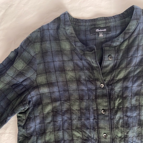 Madewell flannel Blouse - Picture 3 of 6
